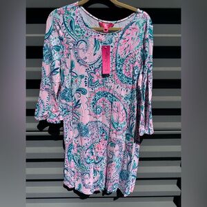 Lilly Pulitzer Vibrant Pink and Teal Dress